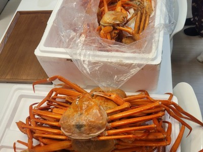 カニでパーティーをしました